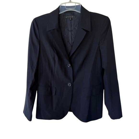 Lafayette 148 New York Jackets & Blazers - Lafayette 148 Navy Blue Blazer size 10 scuffing good overall condition